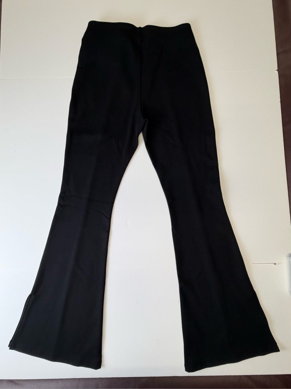 Shinesdar Black Pull On Flare Pants Medium Stretch Career